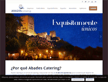 Tablet Screenshot of abadescatering.com